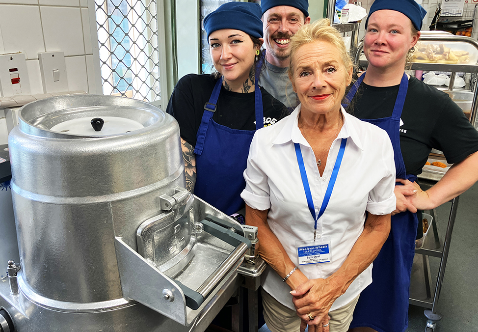 ‘Super-duper’ peeler is chipping in to help Meals on Wheels charity in the kitchen
