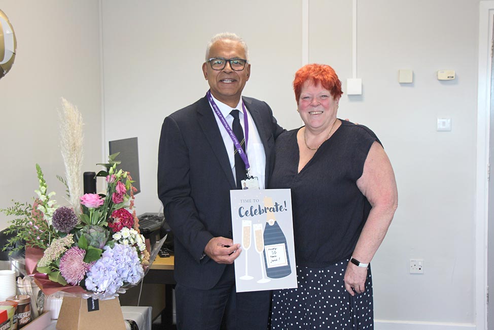 Celebrations as NHS worker hits ‘gold’ with 50 years’ service