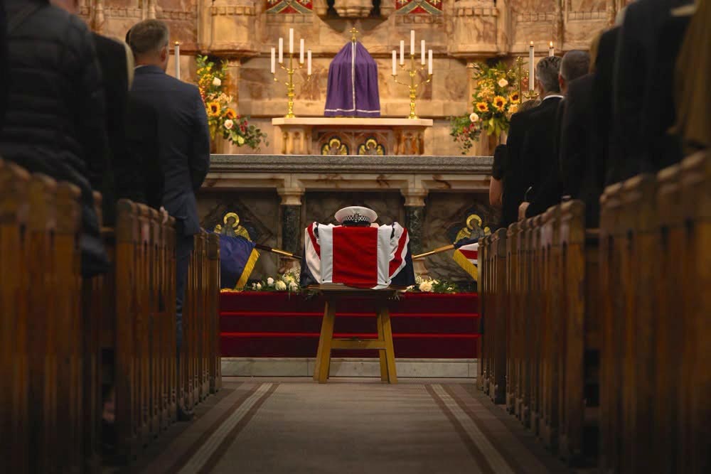 Tears and tributes at moving final farewell to Dad Matthew