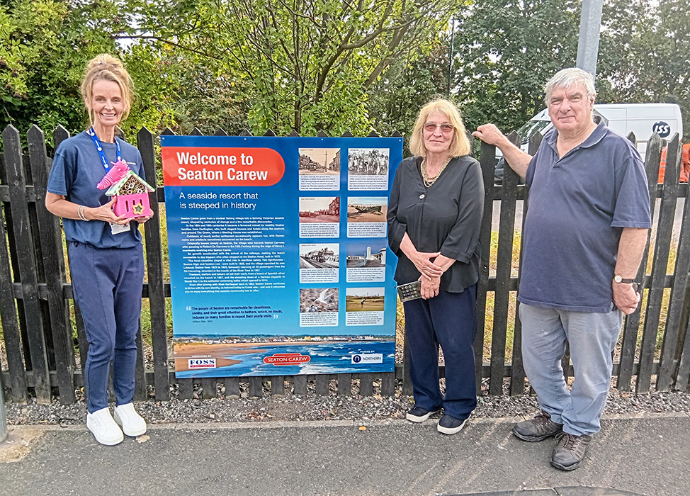 Information welcome signs help put Seaton station visitors on track