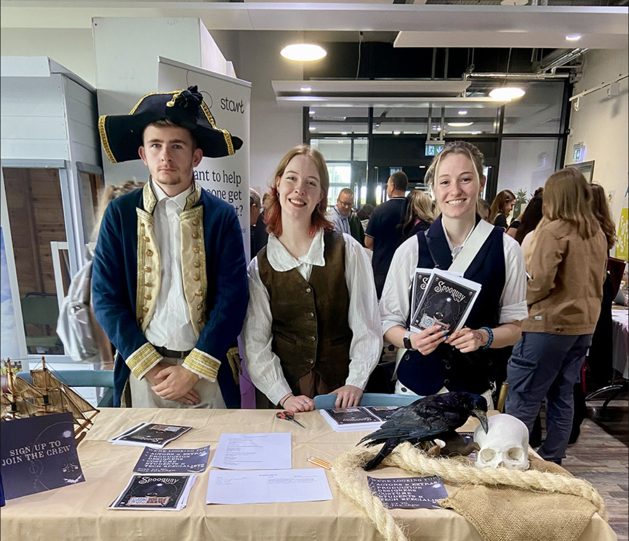 Art students get on board for spooky Hallowe’en Navy museum fun